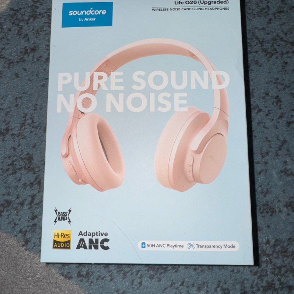 Anker Soundcore Life Q20 Wireless Headphones - Pink